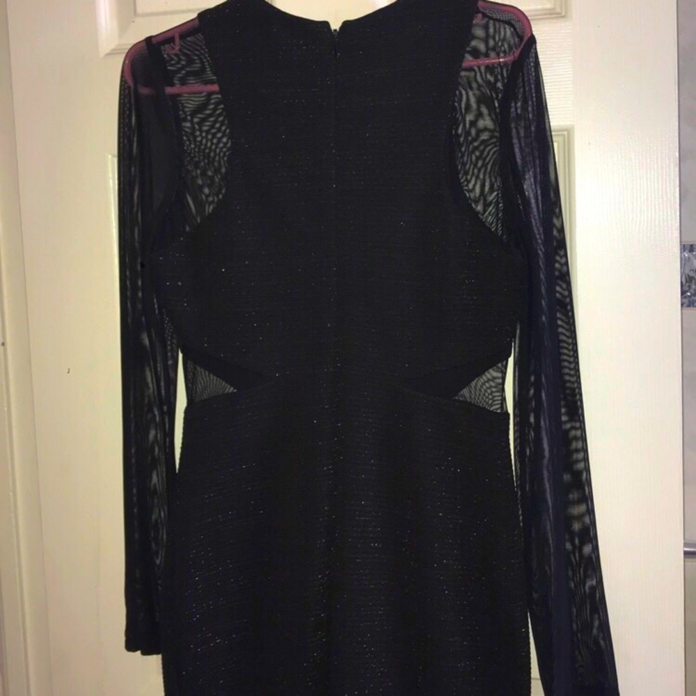 Black mesh dress